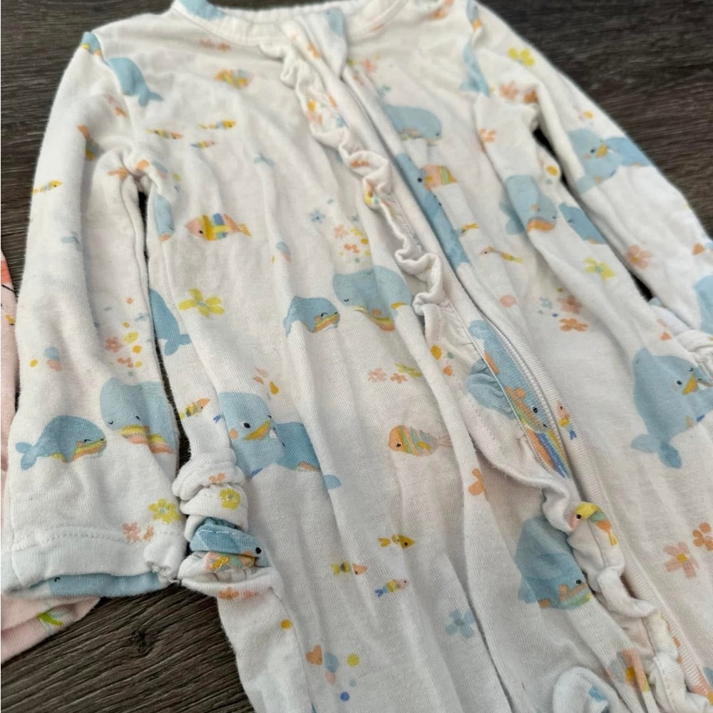 Angel Dear Girl Ruffle Footie PJs - Picture 5 of 5